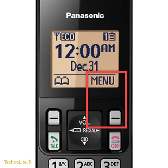 صفحه نمایش تلفن KX-TGC362
